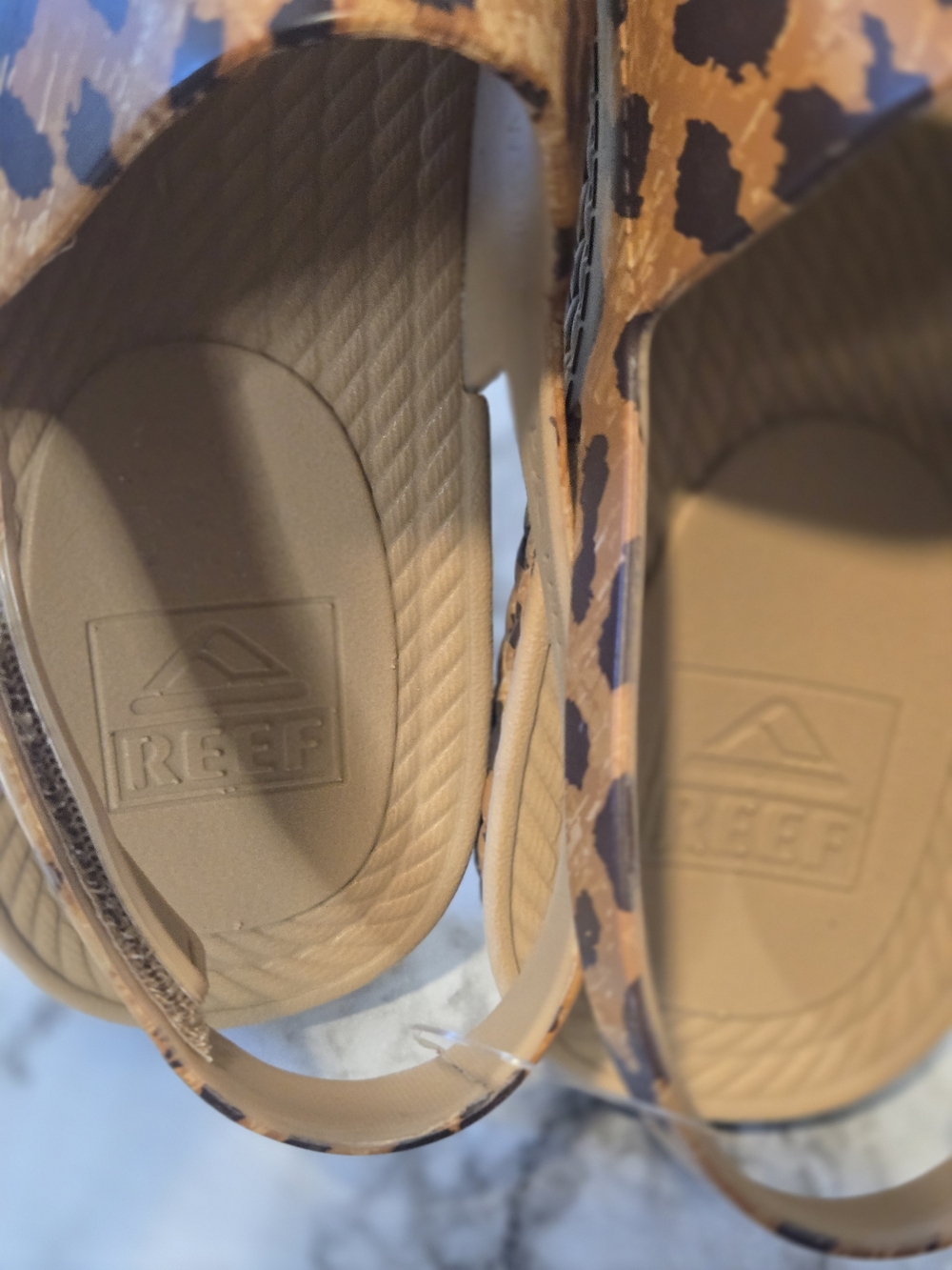 REEF Women's Water Vista Slide - Leopard Print - Picture 4 of 4